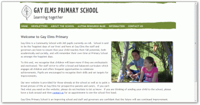 www.gayelms.bristol.sch.uk - bespoke design and development of content managed website for primary school in Bristol.