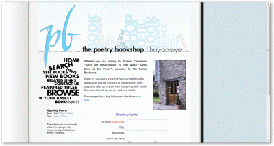 www.poetrybookshop.com - integration of existing legacy site with SagePay payment gateway.